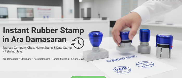 Stam Getah Segera Putrajaya – Pusat Cetakan One-Stop, Cepat & Berkualiti
