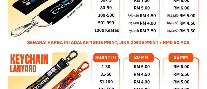 Cetak Lanyard Premium di Shah Alam – Kualiti Tinggi & Harga Berpatutan