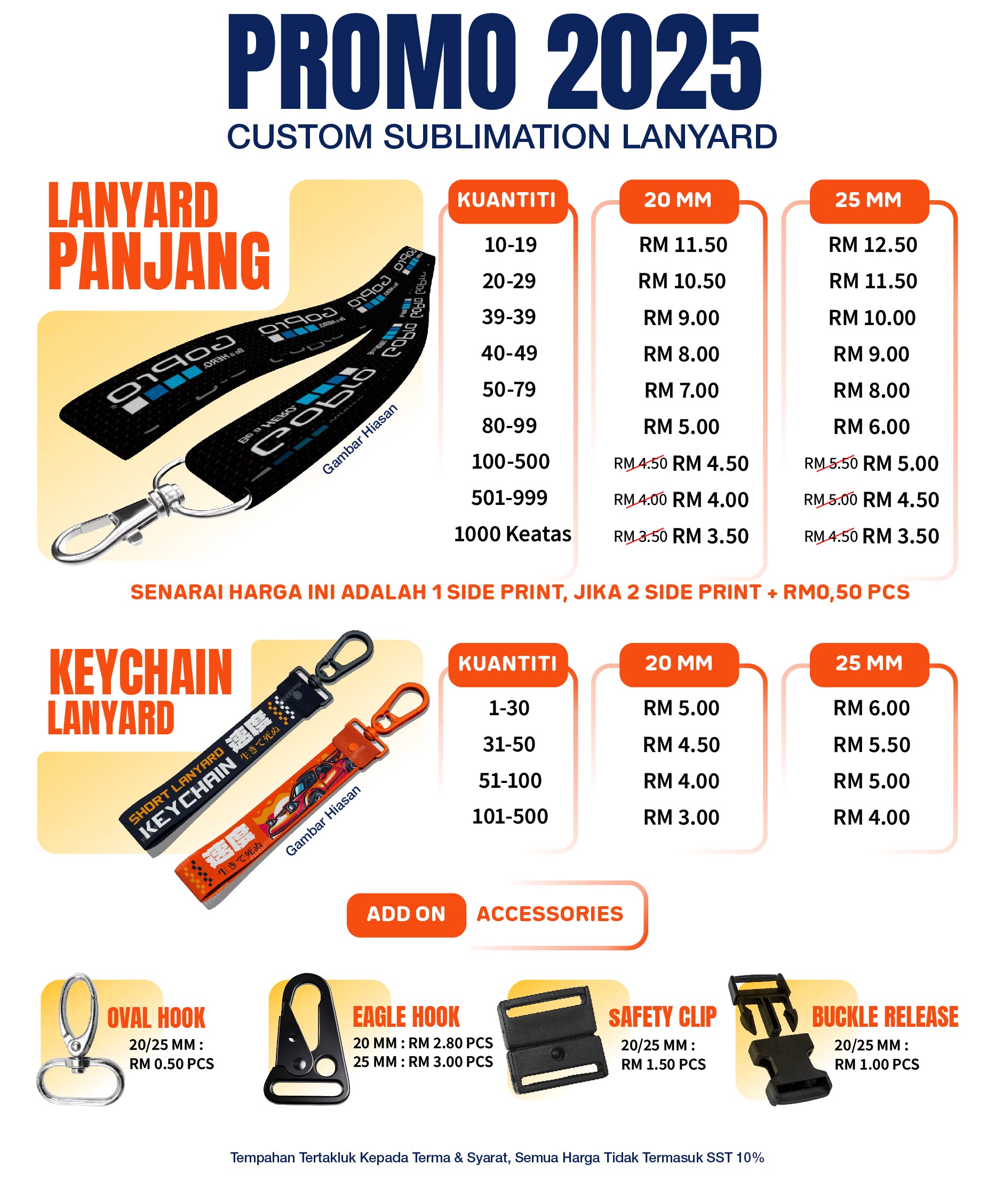 Cetak Lanyard Premium di Shah Alam – Kualiti Tinggi & Harga Berpatutan