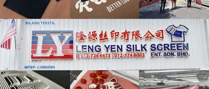 Cetakan Silk Screen Premium oleh Leng Yen – Kualiti Tinggi & Rekaan Unik