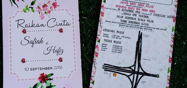 Kad Kahwin Eksklusif oleh Mia Graphic Studio - Percetakan Berkualiti Tinggi