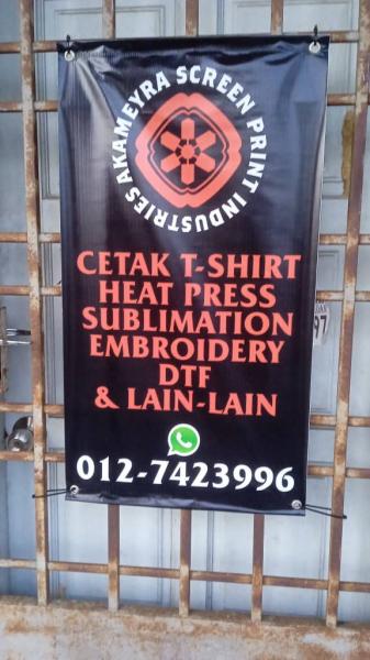 Cetak T‑Shirt Kulim dengan Reka Bentuk Akameyra – Cetakan Screen Print Berkualiti Tinggi